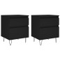 vidaXL Nachttische 2 Stk. Schwarz 40x35x50 cm Holzwerkstoff vidaXL Nachttische 2 Stk. Schwarz 40x35x50 cm Holzwerkstoff