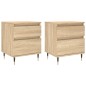vidaXL Nachttische 2 Stk. Sonoma-Eiche 40x35x50 cm Holzwerkstoff vidaXL Nachttische 2 Stk. Sonoma-Eiche 40x35x50 cm Holzwerkstoff