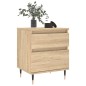vidaXL Nachttische 2 Stk. Sonoma-Eiche 40x35x50 cm Holzwerkstoff vidaXL Nachttische 2 Stk. Sonoma-Eiche 40x35x50 cm Holzwerkstoff