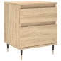 vidaXL Nachttische 2 Stk. Sonoma-Eiche 40x35x50 cm Holzwerkstoff vidaXL Nachttische 2 Stk. Sonoma-Eiche 40x35x50 cm Holzwerkstoff