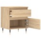 vidaXL Nachttische 2 Stk. Sonoma-Eiche 40x35x50 cm Holzwerkstoff vidaXL Nachttische 2 Stk. Sonoma-Eiche 40x35x50 cm Holzwerkstoff
