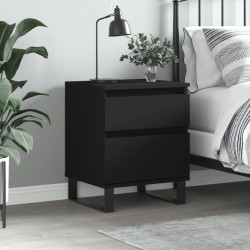 vidaXL Nachttisch Schwarz 40x35x50 cm Holzwerkstoff