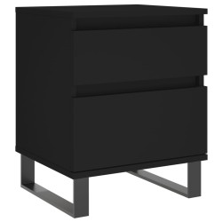 vidaXL Nachttisch Schwarz 40x35x50 cm Holzwerkstoff