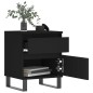vidaXL Nachttisch Schwarz 40x35x50 cm Holzwerkstoff vidaXL Nachttisch Schwarz 40x35x50 cm Holzwerkstoff