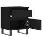 vidaXL Nachttisch Schwarz 40x35x50 cm Holzwerkstoff vidaXL Nachttisch Schwarz 40x35x50 cm Holzwerkstoff