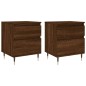 vidaXL Nachttische 2 Stk. Braun Eichen-Optik 40x35x50 cm Holzwerkstoff vidaXL Nachttische 2 Stk. Braun Eichen-Optik 40x35x50 cm Holzwerkstoff
