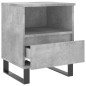 vidaXL Nachttisch Betongrau 40x35x50 cm Holzwerkstoff vidaXL Nachttisch Betongrau 40x35x50 cm Holzwerkstoff