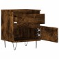 vidaXL Nachttisch Räuchereiche 40x35x50 cm Holzwerkstoff vidaXL Nachttisch Räuchereiche 40x35x50 cm Holzwerkstoff