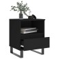 vidaXL Nachttisch Schwarz 40x35x50 cm Holzwerkstoff vidaXL Nachttisch Schwarz 40x35x50 cm Holzwerkstoff