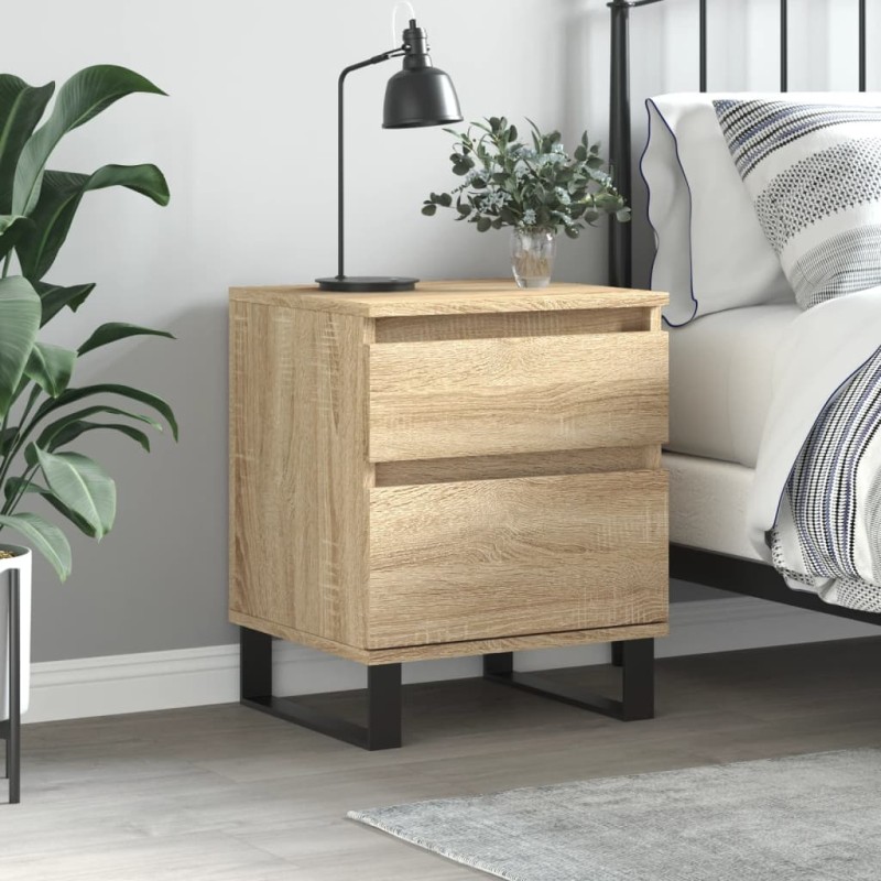 vidaXL Nachttisch Sonoma-Eiche 40x35x50 cm Holzwerkstoff vidaXL Nachttisch Sonoma-Eiche 40x35x50 cm Holzwerkstoff