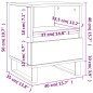 vidaXL Nachttisch Räuchereiche 40x35x50 cm Holzwerkstoff vidaXL Nachttisch Räuchereiche 40x35x50 cm Holzwerkstoff