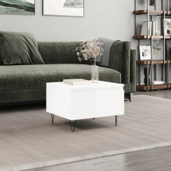 vidaXL Couchtisch Hochglanz-Weiß 50x46x35 cm Holzwerkstoff