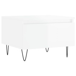 vidaXL Couchtisch Hochglanz-Weiß 50x46x35 cm Holzwerkstoff