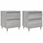 vidaXL Nachttische 2 Stk. Grau Sonoma 40x35x50 cm Holzwerkstoff vidaXL Nachttische 2 Stk. Grau Sonoma 40x35x50 cm Holzwerkstoff