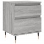 vidaXL Nachttische 2 Stk. Grau Sonoma 40x35x50 cm Holzwerkstoff vidaXL Nachttische 2 Stk. Grau Sonoma 40x35x50 cm Holzwerkstoff