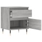 vidaXL Nachttische 2 Stk. Grau Sonoma 40x35x50 cm Holzwerkstoff vidaXL Nachttische 2 Stk. Grau Sonoma 40x35x50 cm Holzwerkstoff