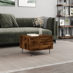 vidaXL Couchtisch Räuchereiche 50x46x35 cm Holzwerkstoff