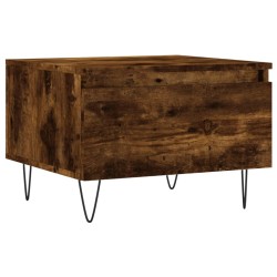 vidaXL Couchtisch Räuchereiche 50x46x35 cm Holzwerkstoff