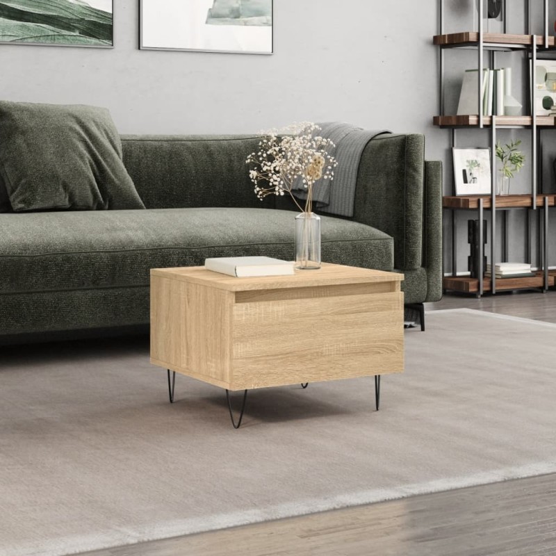 vidaXL Couchtisch Sonoma-Eiche 50x46x35 cm Holzwerkstoff vidaXL Couchtisch Sonoma-Eiche 50x46x35 cm Holzwerkstoff