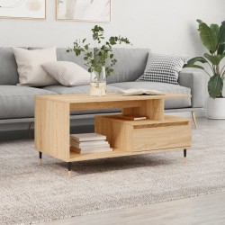 vidaXL Couchtisch Sonoma-Eiche 90x49x45 cm Holzwerkstoff