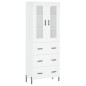 Highboard Weiß 69,5x34x180 cm Holzwerkstoff Highboard Weiß 69,5x34x180 cm Holzwerkstoff