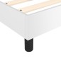 Bettgestell Weiß 200x200 cm Kunstleder Bettgestell Weiß 200x200 cm Kunstleder