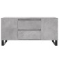 vidaXL Couchtisch Betongrau 102x44,5x50 cm Holzwerkstoff vidaXL Couchtisch Betongrau 102x44,5x50 cm Holzwerkstoff