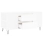 vidaXL Couchtisch Weiß 102x44,5x50 cm Holzwerkstoff vidaXL Couchtisch Weiß 102x44,5x50 cm Holzwerkstoff