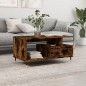 vidaXL Couchtisch Räuchereiche 90x49x45 cm Holzwerkstoff vidaXL Couchtisch Räuchereiche 90x49x45 cm Holzwerkstoff