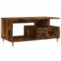 vidaXL Couchtisch Räuchereiche 90x49x45 cm Holzwerkstoff vidaXL Couchtisch Räuchereiche 90x49x45 cm Holzwerkstoff