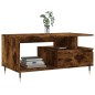 vidaXL Couchtisch Räuchereiche 90x49x45 cm Holzwerkstoff vidaXL Couchtisch Räuchereiche 90x49x45 cm Holzwerkstoff