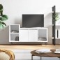vidaXL TV-Schrank Hochglanz-Weiß 100x35x55 cm Holzwerkstoff vidaXL TV-Schrank Hochglanz-Weiß 100x35x55 cm Holzwerkstoff