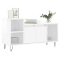 vidaXL TV-Schrank Hochglanz-Weiß 100x35x55 cm Holzwerkstoff vidaXL TV-Schrank Hochglanz-Weiß 100x35x55 cm Holzwerkstoff