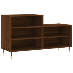 vidaXL Schuhregal Braun Eichen-Optik 102x36x60 cm Holzwerkstoff