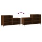 vidaXL Schuhregal Braun Eichen-Optik 102x36x60 cm Holzwerkstoff vidaXL Schuhregal Braun Eichen-Optik 102x36x60 cm Holzwerkstoff