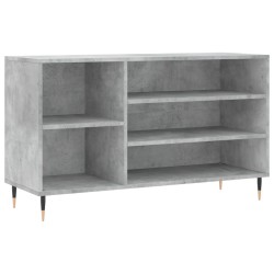 vidaXL Schuhregal Betongrau 102x36x60 cm Holzwerkstoff