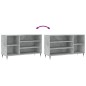vidaXL Schuhregal Betongrau 102x36x60 cm Holzwerkstoff vidaXL Schuhregal Betongrau 102x36x60 cm Holzwerkstoff