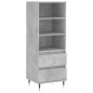 vidaXL Highboard Betongrau 40x36x110 cm Holzwerkstoff vidaXL Highboard Betongrau 40x36x110 cm Holzwerkstoff