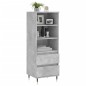 vidaXL Highboard Betongrau 40x36x110 cm Holzwerkstoff vidaXL Highboard Betongrau 40x36x110 cm Holzwerkstoff