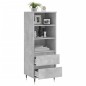 vidaXL Highboard Betongrau 40x36x110 cm Holzwerkstoff vidaXL Highboard Betongrau 40x36x110 cm Holzwerkstoff