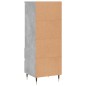 vidaXL Highboard Betongrau 40x36x110 cm Holzwerkstoff vidaXL Highboard Betongrau 40x36x110 cm Holzwerkstoff