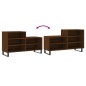 vidaXL Schuhregal Braun Eichen-Optik 102x36x60 cm Holzwerkstoff vidaXL Schuhregal Braun Eichen-Optik 102x36x60 cm Holzwerkstoff