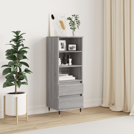 vidaXL Highboard Grau Sonoma 40x36x110 cm Holzwerkstoff