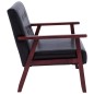 vidaXL 2-Sitzer-Sofa Schwarz Kunstleder vidaXL 2-Sitzer-Sofa Schwarz Kunstleder
