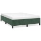 Bettgestell Dunkelgrün 140x190 cm Samt Bettgestell Dunkelgrün 140x190 cm Samt