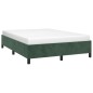 Bettgestell Dunkelgrün 140x190 cm Samt Bettgestell Dunkelgrün 140x190 cm Samt