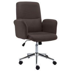 vidaXL Bürostuhl Braun Stoff