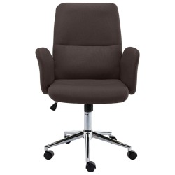 vidaXL Bürostuhl Braun Stoff
