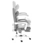 vidaXL Massage-Bürostuhl Grau Stoff vidaXL Massage-Bürostuhl Grau Stoff