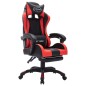 vidaXL Gaming-Stuhl mit RGB LED-Leuchten Rot und Schwarz Kunstleder vidaXL Gaming-Stuhl mit RGB LED-Leuchten Rot und Schwarz Kunstleder